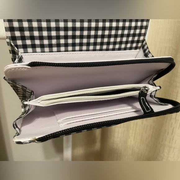 SCOUT Gingham Coated Cotton Crossbody Wallet Purse - Adorable And Functional - Picture 6 of 6